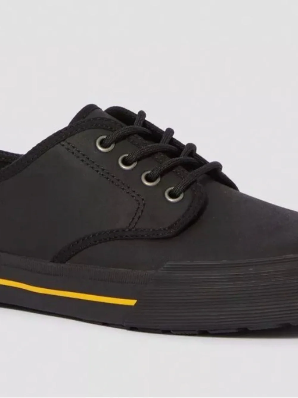 Dr. Martens Black Low-Top Canvas Lace-Up Sneakers